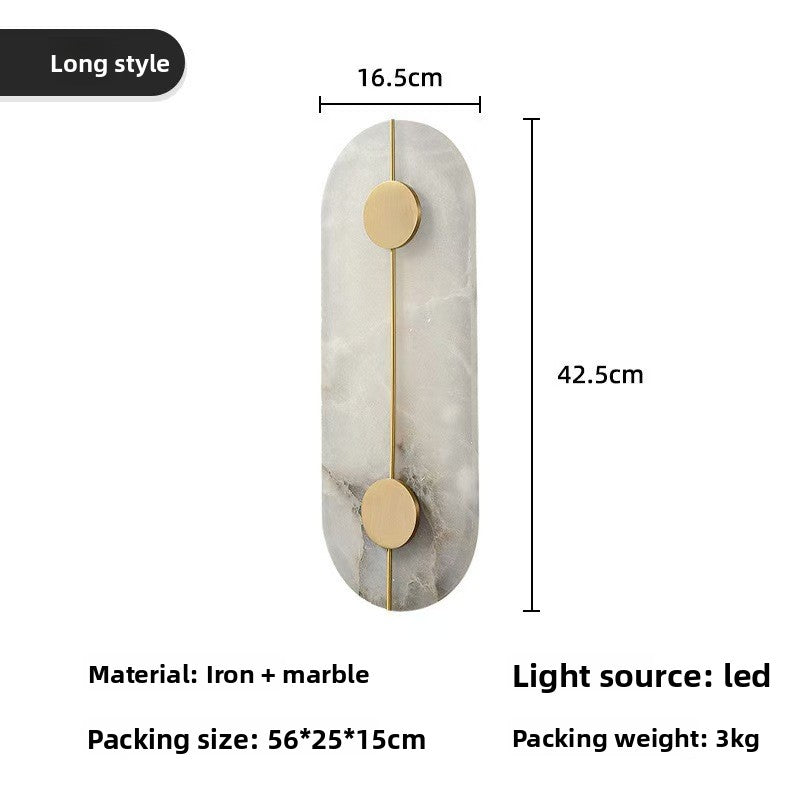 Imitation Marble Wall Lamp with Warm Light