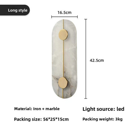 Imitation Marble Wall Lamp with Warm Light