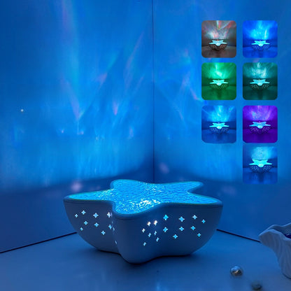 Starfish Ocean Blue Night Light