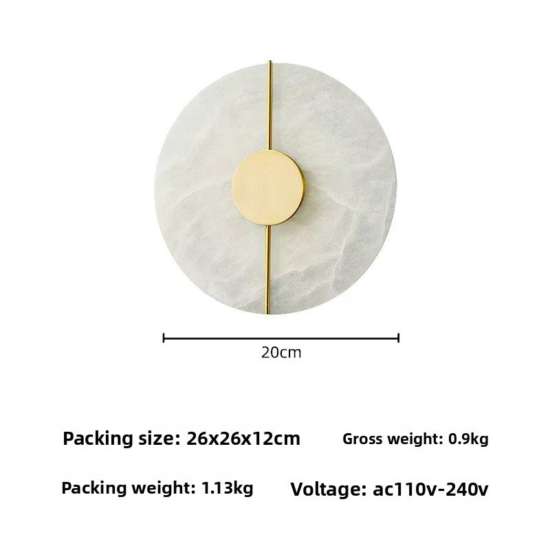 Imitation Marble Wall Lamp with Warm Light