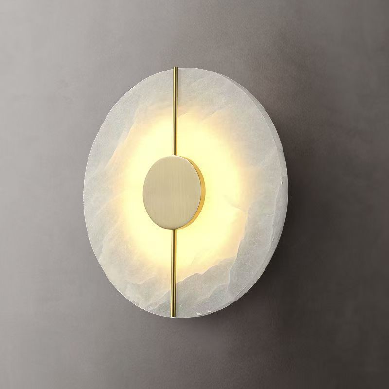 Imitation Marble Wall Lamp with Warm Light